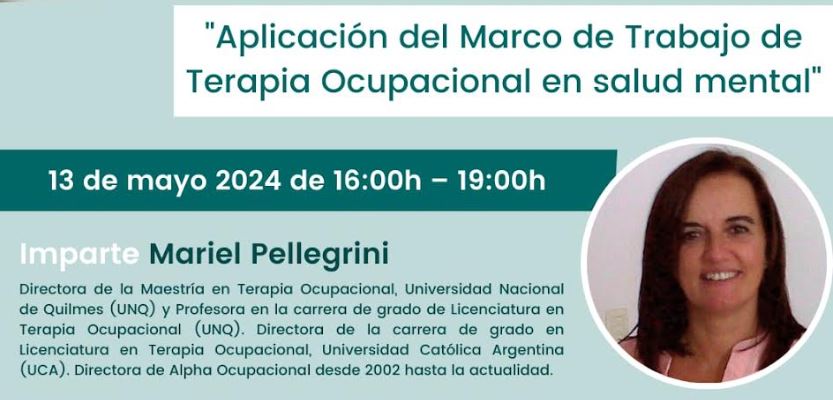 Seminario «Aplicación del Marco de Trabajo de Terapia Ocupacional en salud mental»